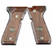 BERETTA 92FS CHECKERED WOOD GRIPS SET 